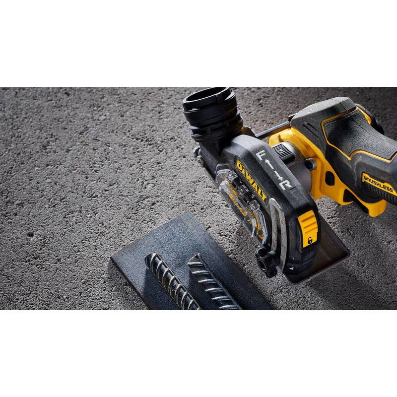 Herramienta cortadora inalámbrica DEWALT 20V XR de 3 pulgadas y kit de inicio de batería compacta 20V MAX POWERSTACK - DCS438BW034C