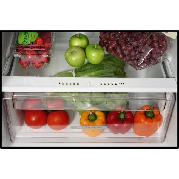 Premium Levella 10.1 cu ft Frost Free Top Freezer Refrigerator in White - PRN10150HW