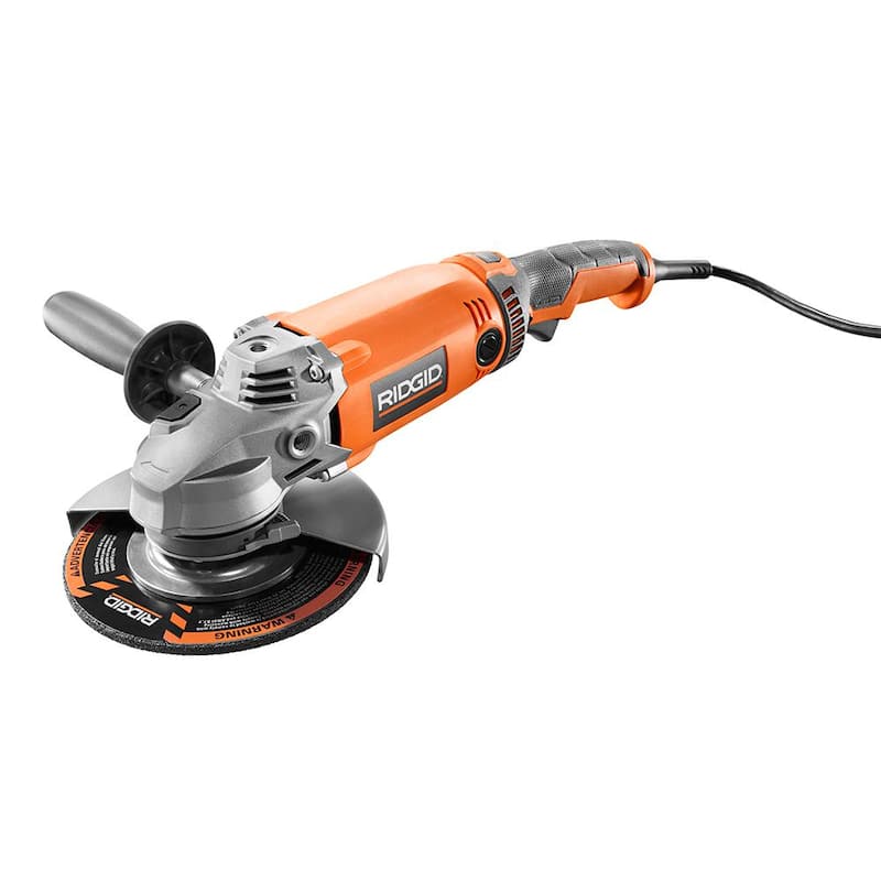 Amoladora angular con mango giratorio de 7 pulgadas y cable de 15 amperes RIDGID - R10202