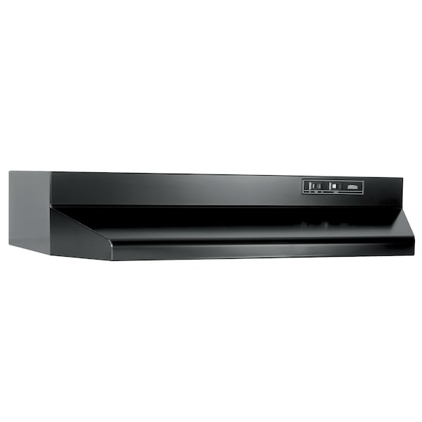 Almo 30-Inch Black Under-Cabinet Ducted Range Hood with Easy Install System and 210 CFM Blower - BUEZ030BL