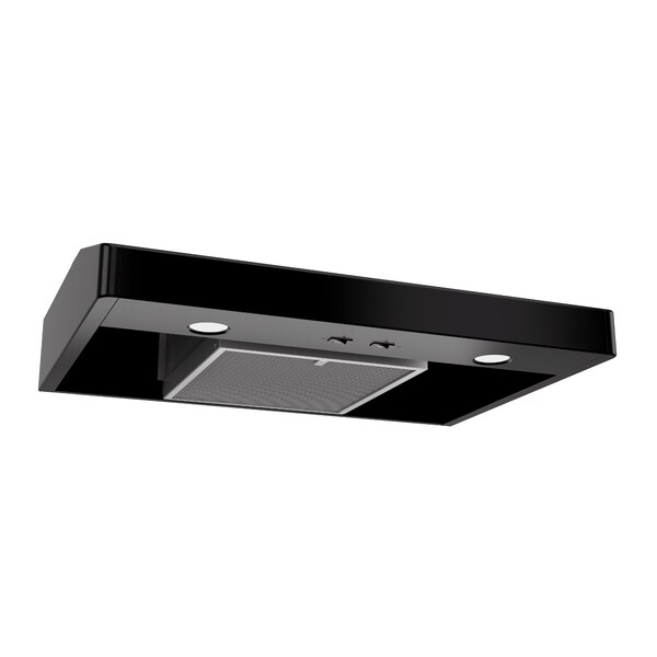Almo Elite 30-Inch Convertible Under-Cabinet Range Hood with Captur System and Halogen Lighting, Black - TEN130BL