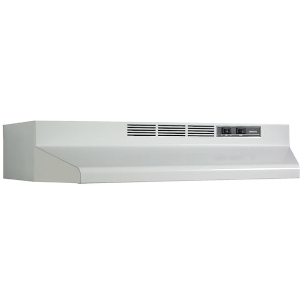 Almo 30-Inch White Convertible Under-Cabinet Range Hood with 230 CFM Blower - F403001
