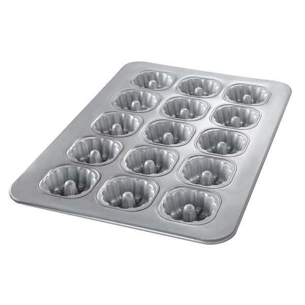 Chicago Metallic Mini Fluted Tube Cake Pan, 15 Moulds - 43055