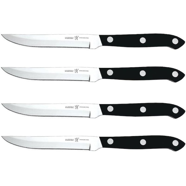 Henckels International Everedge Plus Series Steak Knife Set, Stainless Steel Blade - 39323-100