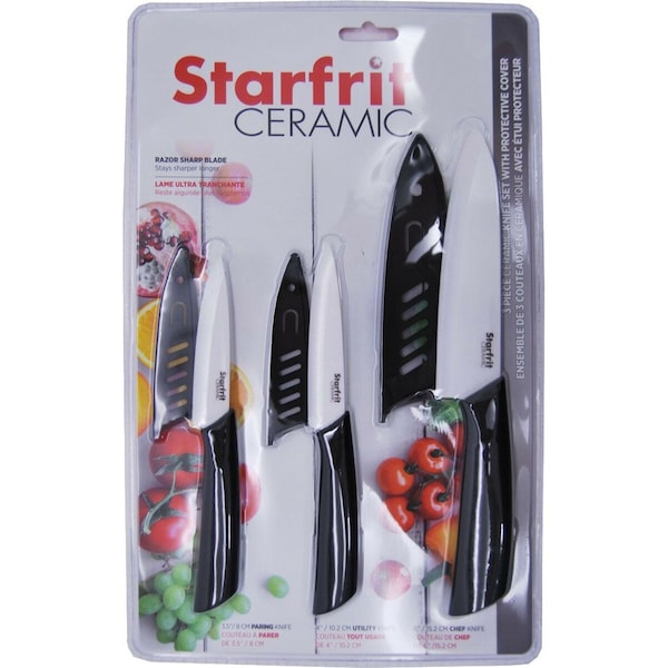 Starfrit Set of 3 Ceramic Knives - 092854-006-0000