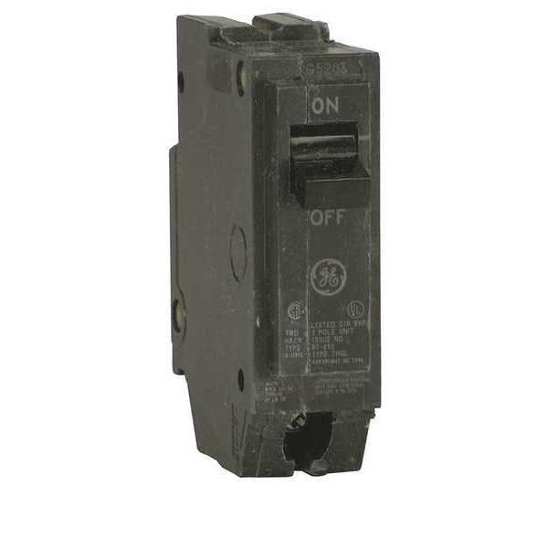 Ge Miniature Circuit Breaker, THQC Series, 20A, 1 Pole, 120/240V AC, 10kA at 120/240V AC - THQC1120WL