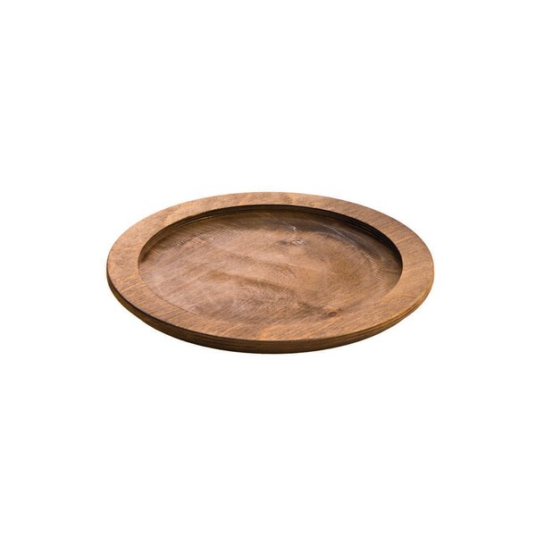 Lodge Lodge Round Wood Walnut Stain Underliner, PK6 - U7RP