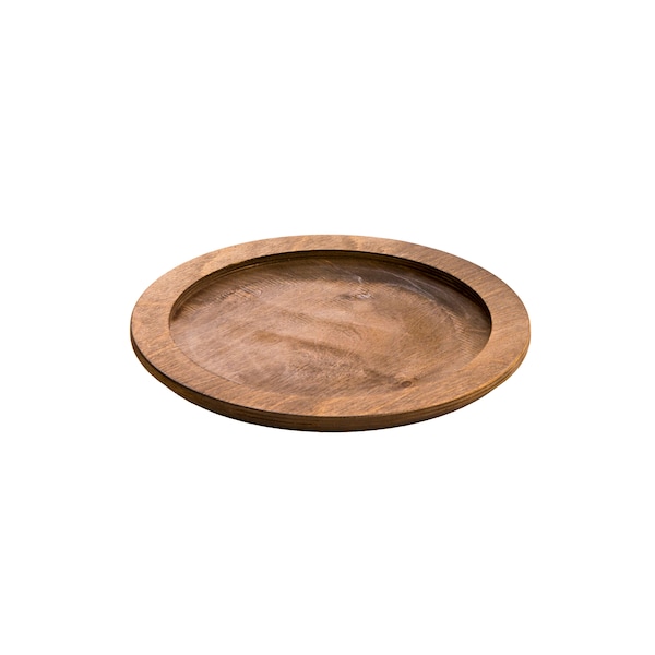 Lodge Lodge Round Wood Walnut Stain Underliner, PK6 - U7RP