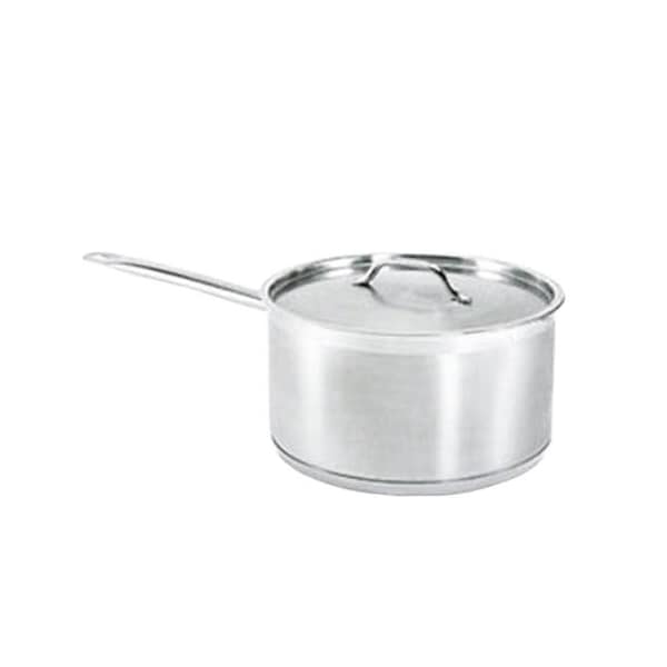 Winco 6 Qt Induction Ready Stainless Steel Sauce Pan - SSSP-6