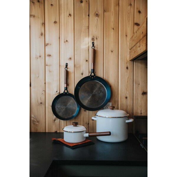 Barebones Living Blue Carbon Steel Skillet - 12in - CKW-420