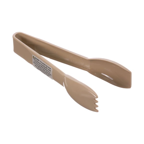 Carlisle Foodservice Tongs - 6" Beige Plastic - 460606
