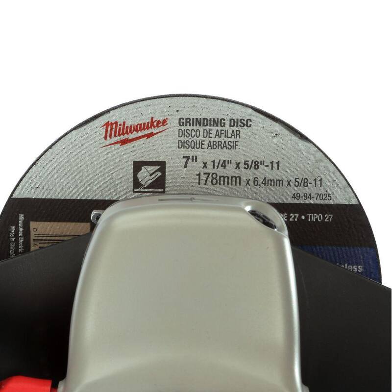 Milwaukee 15 Amperios 7/9 pulgadas Amoladora Angular Grande con Interruptor de Bloqueo de Gatillo - 6088-30