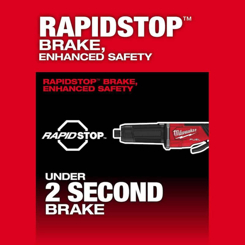 Molinillo inalámbrico sin escobillas Milwaukee M18 FUEL de 18V con velocidad variable de 2-3 pulgadas y interruptor tipo paleta con tecnología One-Key (sólo la herramienta) - 2984-20.