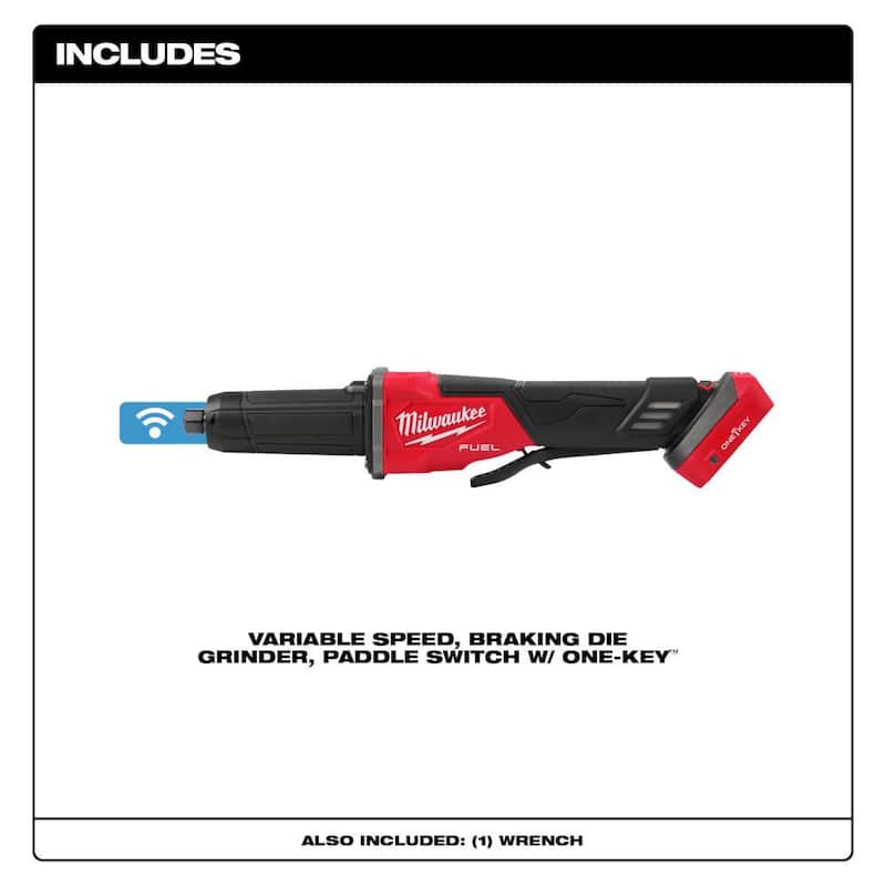 Molinillo inalámbrico sin escobillas Milwaukee M18 FUEL de 18V con velocidad variable de 2-3 pulgadas y interruptor tipo paleta con tecnología One-Key (sólo la herramienta) - 2984-20.