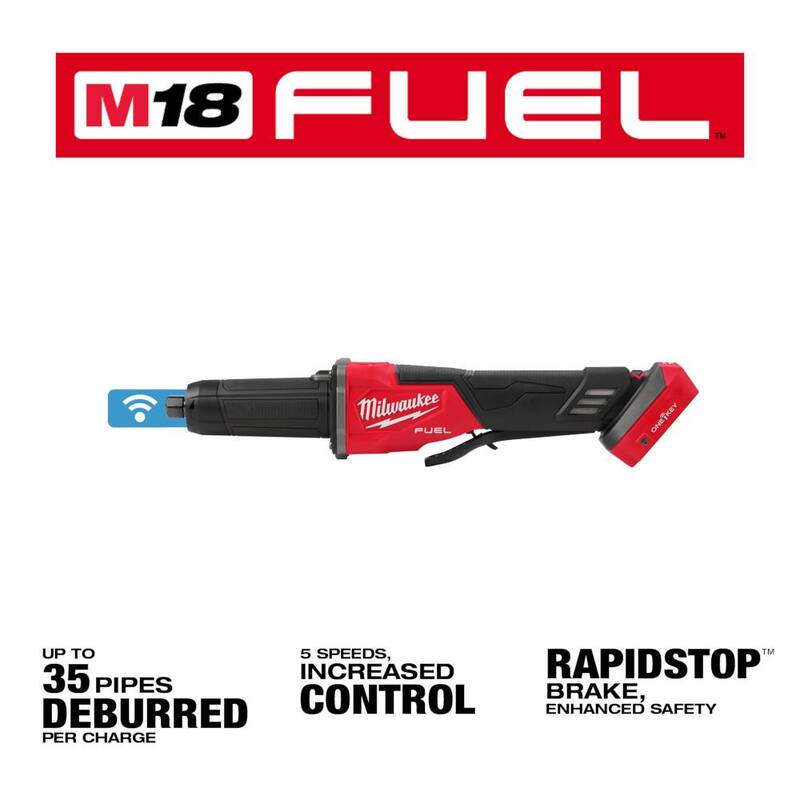 Molinillo inalámbrico sin escobillas Milwaukee M18 FUEL de 18V con velocidad variable de 2-3 pulgadas y interruptor tipo paleta con tecnología One-Key (sólo la herramienta) - 2984-20.