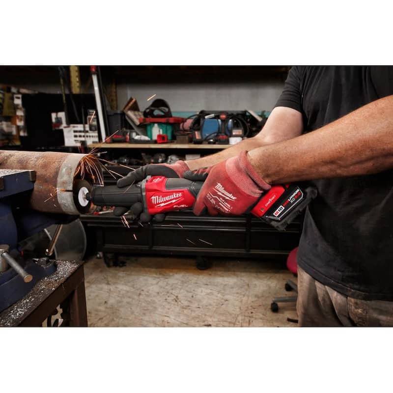 Molinillo inalámbrico sin escobillas Milwaukee M18 FUEL de 18V con velocidad variable de 2-3 pulgadas y interruptor tipo paleta con tecnología One-Key (sólo la herramienta) - 2984-20.