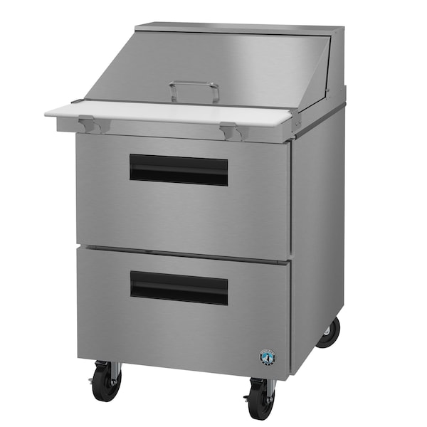 Hoshizaki America Refrigerator, Single Section Mega Top Prep Table, Stainless Drawers - SR27B-12MD2