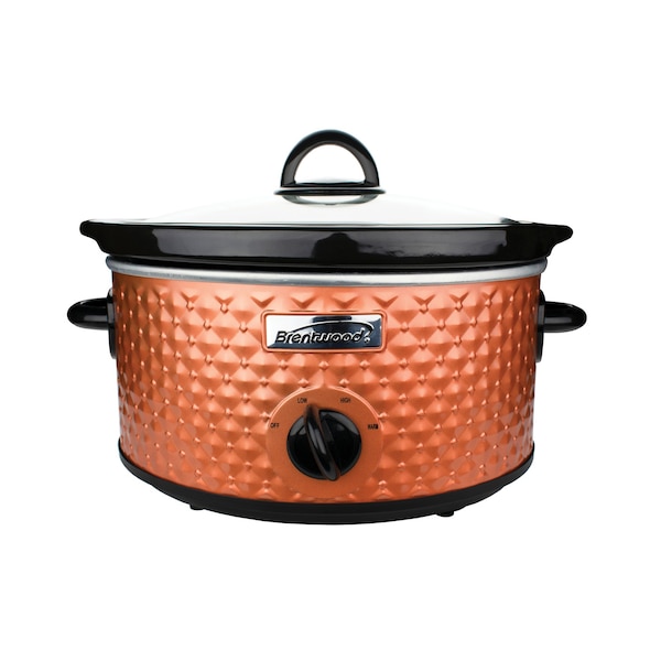 Brentwood Appliances 3.5-Quart Diamond-Pattern Slow Cooker (Brown) - SC-136C