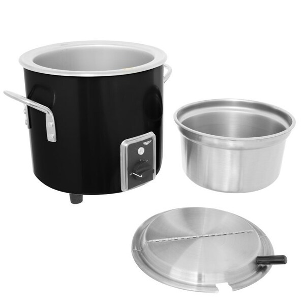 Vollrath Co VollrathÂ Retro Stock Pot Kettle Rethermalizer, , 7 Quart, Black Black Finish - 7217760