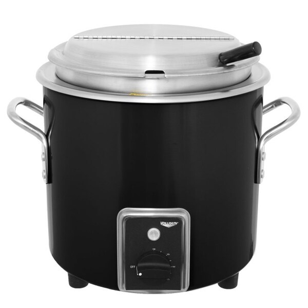 Vollrath Co VollrathÂ Retro Stock Pot Kettle Rethermalizer, , 7 Quart, Black Black Finish - 7217760