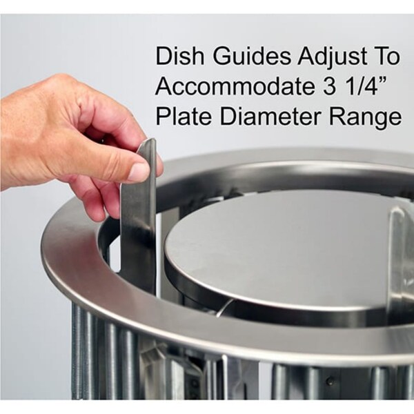 Lakeside Adjust-A-Fit Express Heat Plate Dispenser Cabinet - 6-1/2" to 9-3/4" - E927