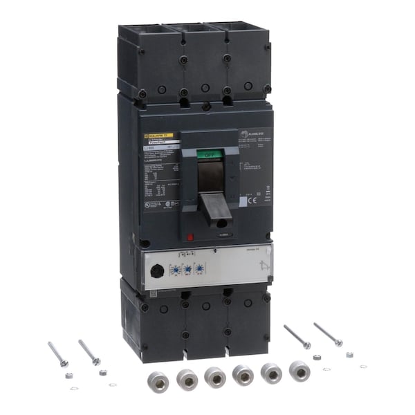 Square D Molded Case Circuit Breaker, LJL Series, 600A, 3 Pole, 600V AC, 100kA at 240V AC - LJL36600U31X