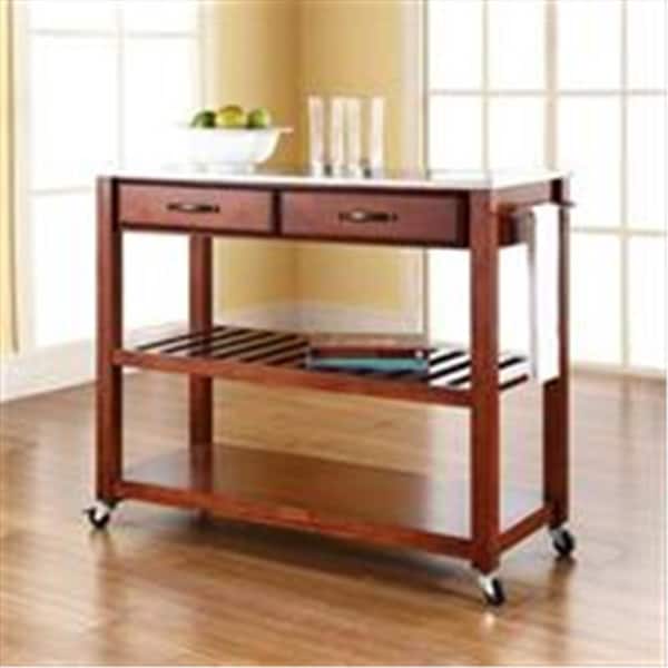 Betterbeds Crosley Furniture  Stainless Steel Top Kitchen Cart-Island - BE374344