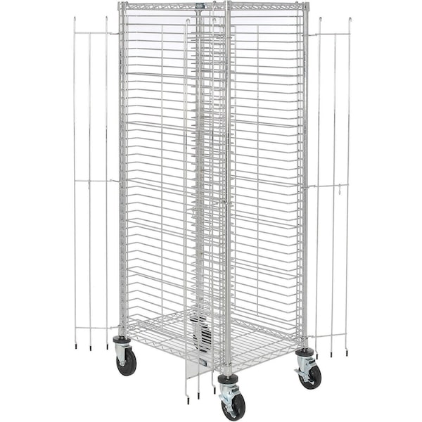Nexel End Load Wire Tray Truck with 39 Tray Capacity, 30L x 21W x 69H - 168318