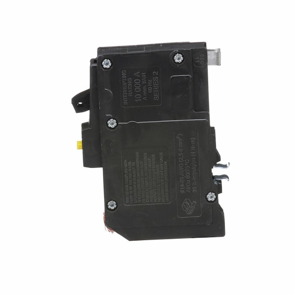 Square D Miniature Circuit Breaker, QO Series, 15A, 1 Pole, 120V AC, 10kA at 120V AC, A Curve - QO115GFICP