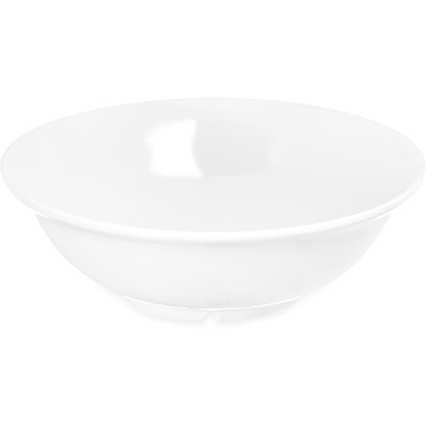 Carlisle Foodservice Melamine Footed Serve Bwl, 57 oz., Wt, PK12 - 4373902