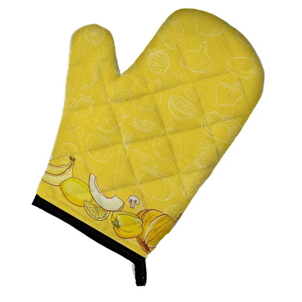 Carolines Treasures Fruits and Vegetables in Yellow Oven Mitt - BB5134OVMT