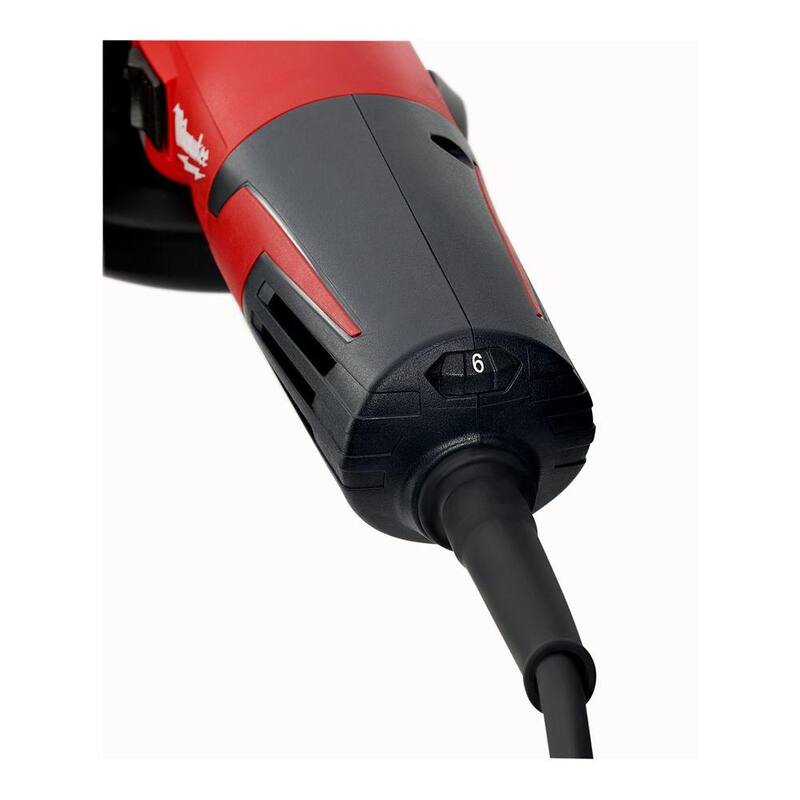 Amoladora angular pequeña de 5 pulgadas y 13 amperes con velocidad ajustable - 6117-33D en Milwaukee