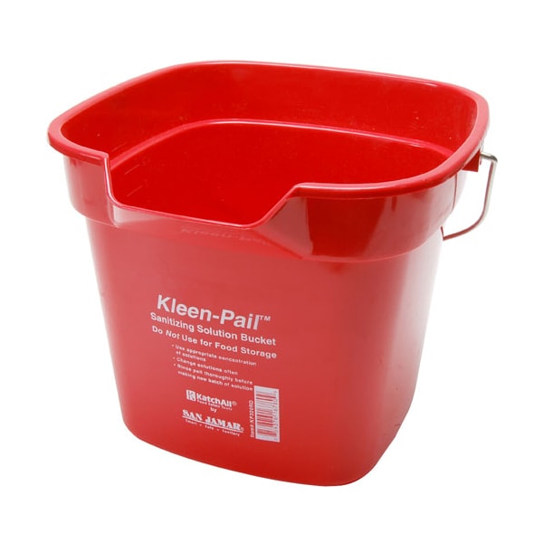 San Jamar Pail-10Qt Red For  - Part# Sjkp320Rd - SJKP320RD