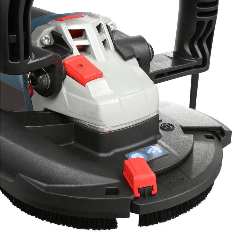 Esmeriladora de Superficie de Concreto Bosch con Cable de 12.5 Amperes y 5 pulg. con Capucha para Colecta de Polvo Dedicada - CSG15
