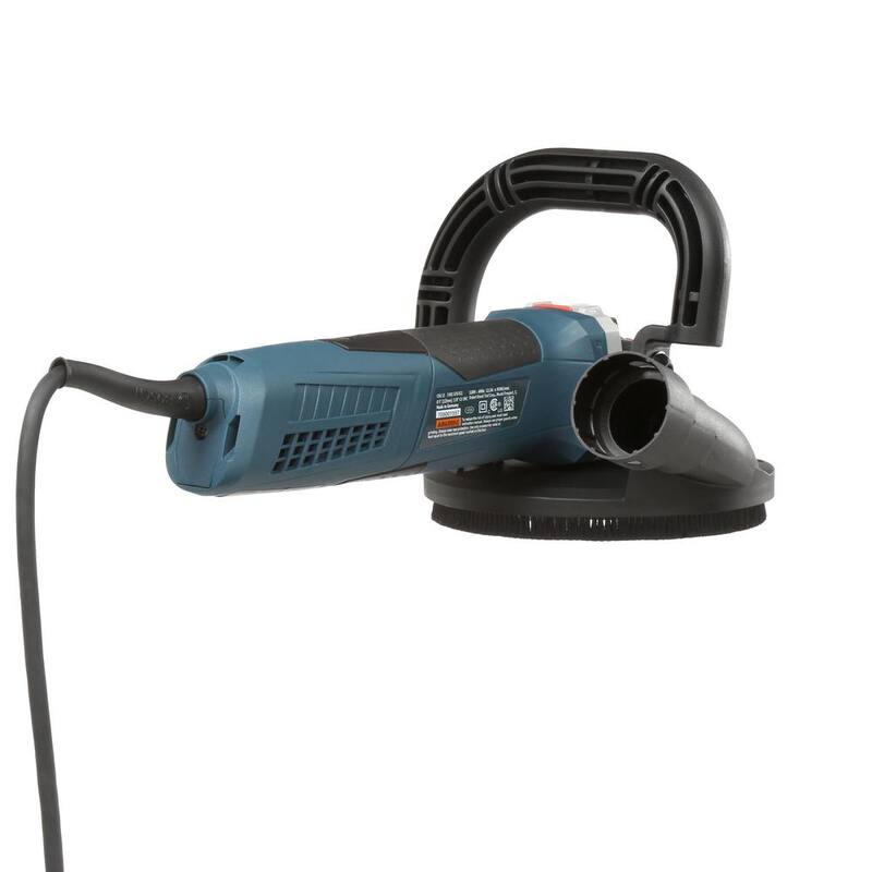 Esmeriladora de Superficie de Concreto Bosch con Cable de 12.5 Amperes y 5 pulg. con Capucha para Colecta de Polvo Dedicada - CSG15