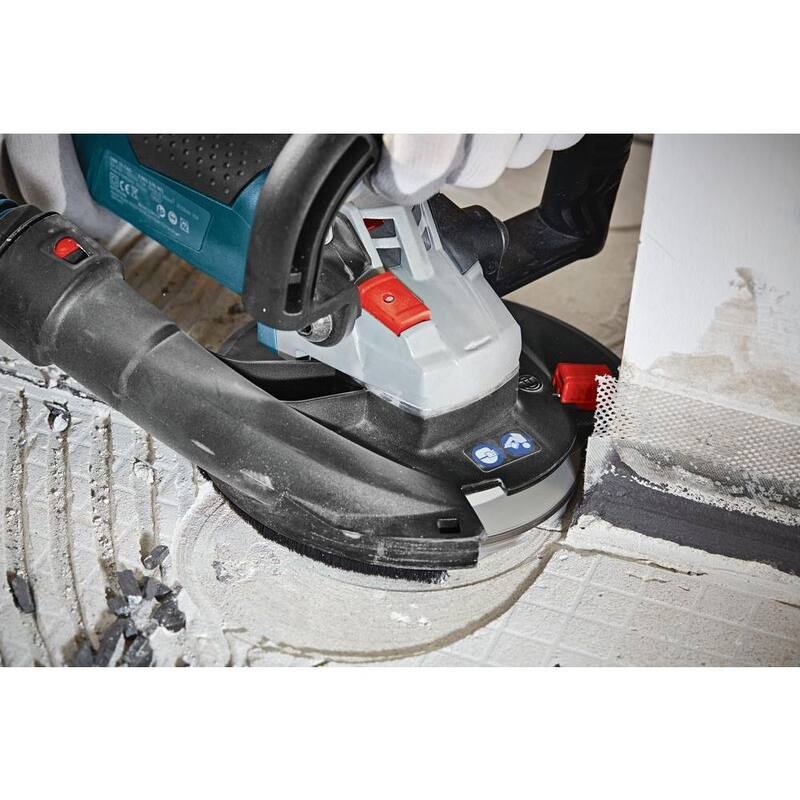 Esmeriladora de Superficie de Concreto Bosch con Cable de 12.5 Amperes y 5 pulg. con Capucha para Colecta de Polvo Dedicada - CSG15