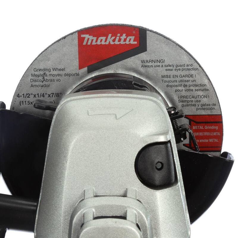 Esmeriladora angular de alta potencia con cable SJS de 13 amperes y 4-1/2 pulgadas de Makita - 9564CV