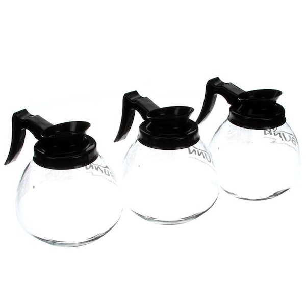 Bunn Glass-Blk 12C 3/Cs Decanter - 42400.0103