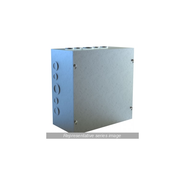 Hammond N1 Screw Cover w/KO ft.s, 6 x 6 x 6, Galv - CSKOG666