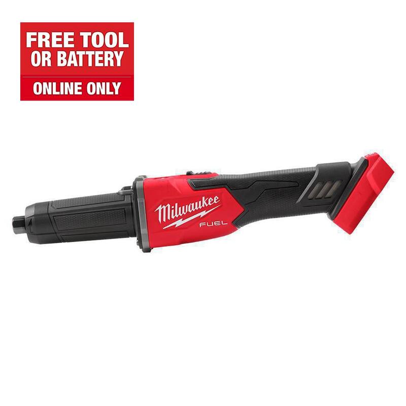 Rectificadora sin escobillas inalámbrica de 1/4 de frenado con interruptor deslizante Milwaukee M18 FUEL 18V de iones de litio (sólo herramienta) - 2939-20