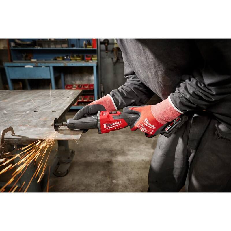 Rectificadora sin escobillas inalámbrica de 1/4 de frenado con interruptor deslizante Milwaukee M18 FUEL 18V de iones de litio (sólo herramienta) - 2939-20
