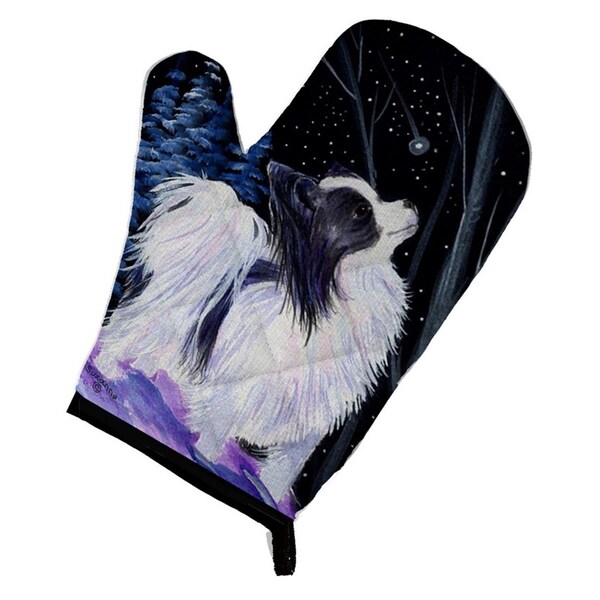 Carolines Treasures Starry Night Papillon Oven Mitt - SS8383OVMT