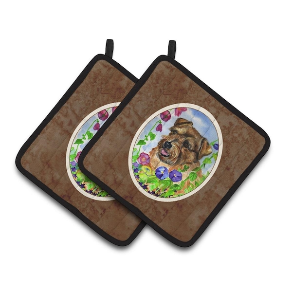 Carolines Treasures Norfolk Terrier Pair of Pot Holders - 7035PTHD