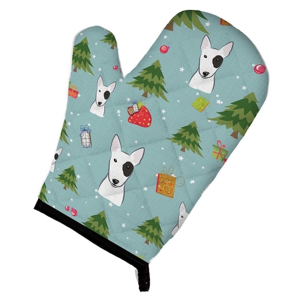 Carolines Treasures Christmas Bull Terrier Oven Mitt - BB4998OVMT