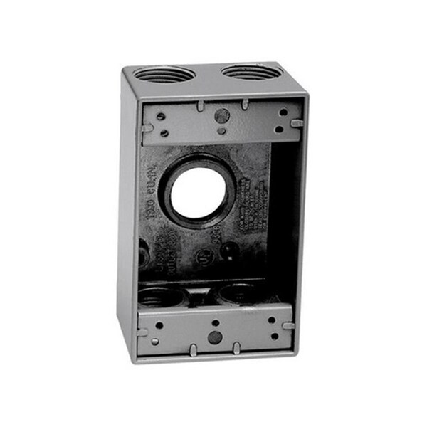 Totalturf Electrical Box, Outlet Box Type, 1 Gang, Die-Cast Metal - TO157627