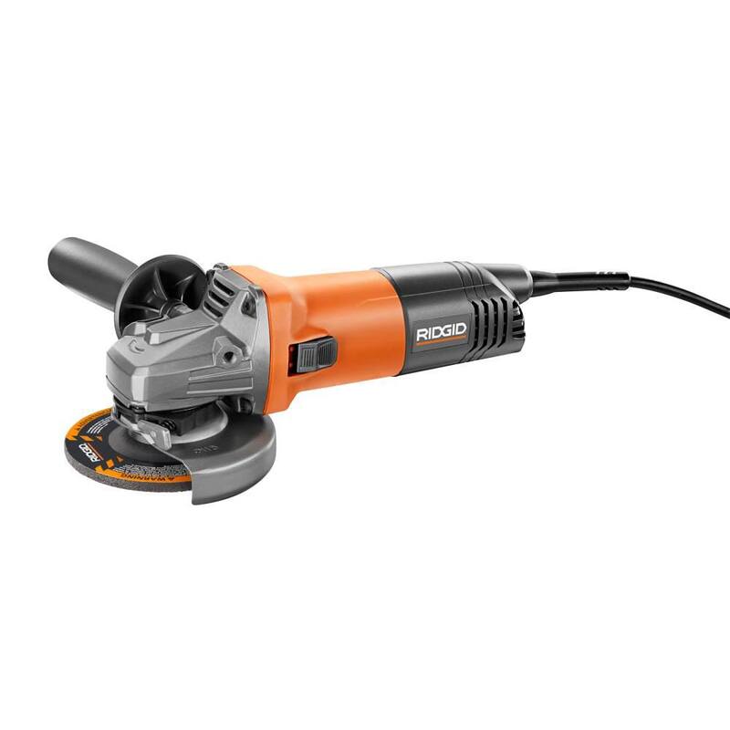 Amoladora angular RIDGID de 8 amperios con cable de 4-1/2 pulgadas - R1006