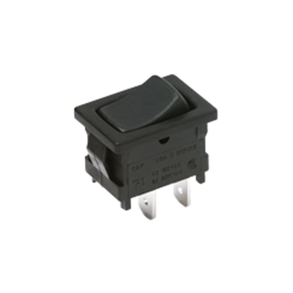 Interruptor basculante C&K Components, SPST, Encendido-Apagado, Enclavado, 4A, 30Vcd, Terminal de conexión rápida, Actuador basculante, Panel - D102J12S215HQA