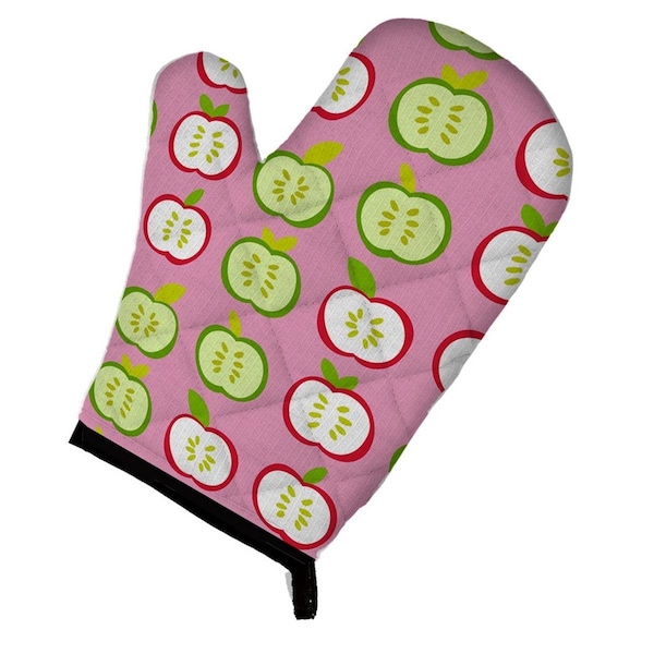 Carolines Treasures Apples on Pink Oven Mitt - BB5141OVMT