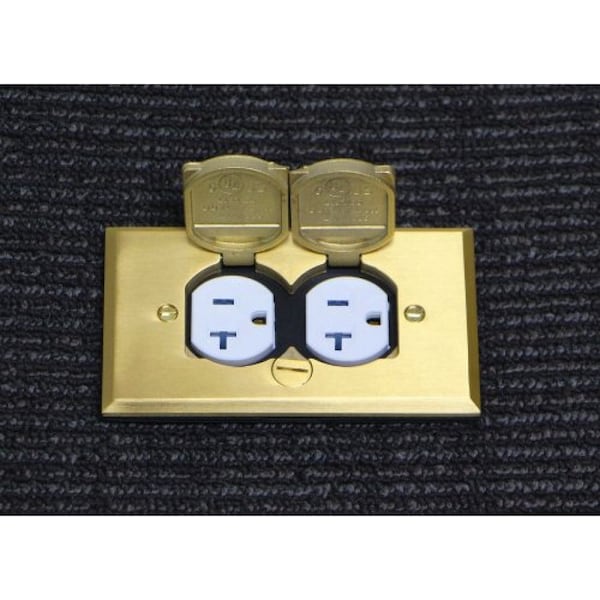 Southwire Electrical Box, 18 cu in, Floor Box Type, 1 Gang, Stainless Steel - FBCVBR-1TR-KIT