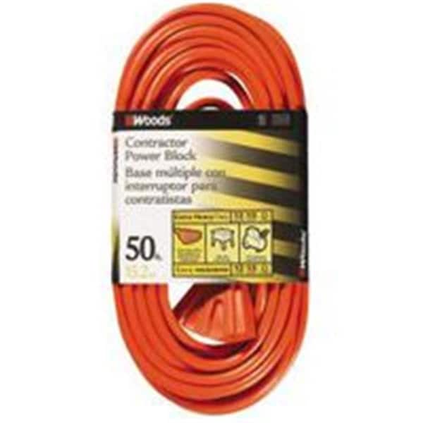 Southwire Coleman Cable Inc. Cord Ext Otdr12/3X50Ft 3Ot Org 819 - 6754188